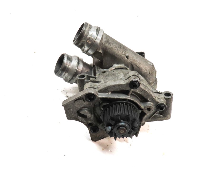 14 AUDI Q5 B8 8R 2.0L TURBO CPMB ENGINE WATER COOLANT PUMP w/THERMOSTAT HOUSING
