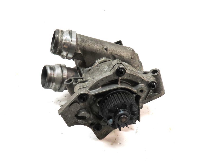 Thumbnail 2: 14 AUDI Q5 B8 8R 2.0L TURBO CPMB ENGINE WATER COOLANT PUMP w/THERMOSTAT HOUSING