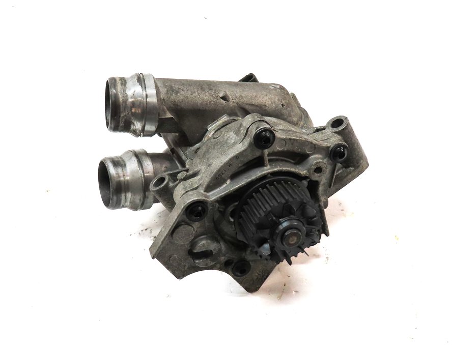 Thumbnail 3: 14 AUDI Q5 B8 8R 2.0L TURBO CPMB ENGINE WATER COOLANT PUMP w/THERMOSTAT HOUSING