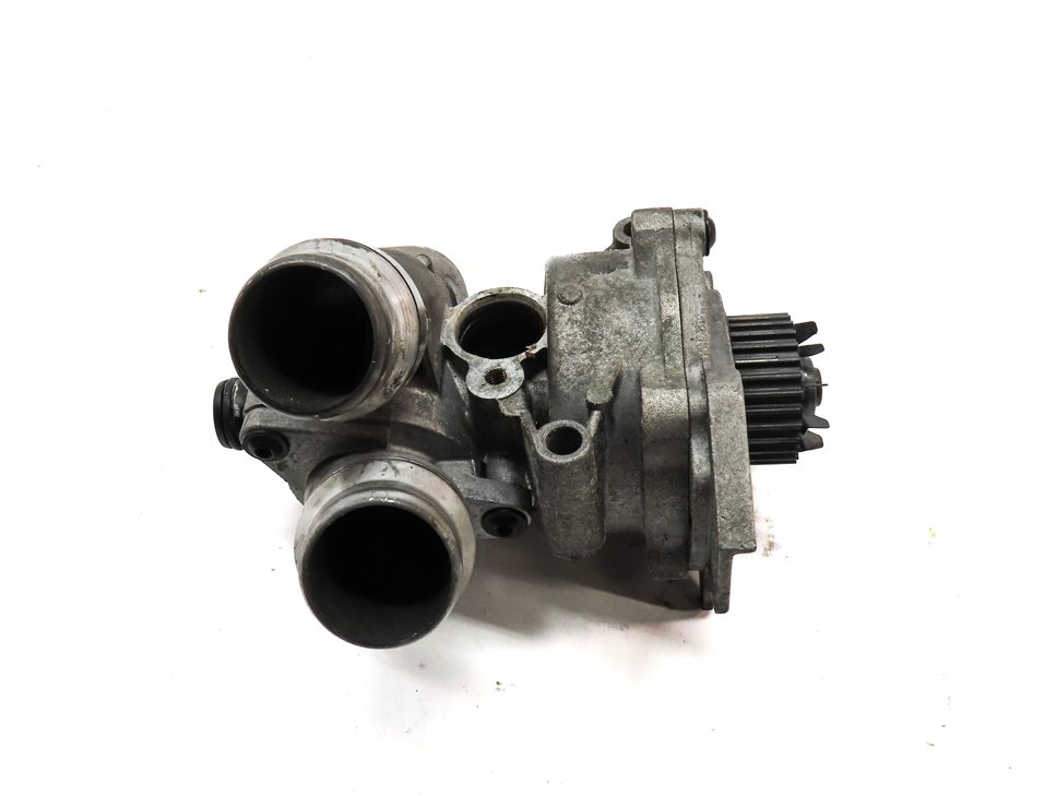 Thumbnail 4: 14 AUDI Q5 B8 8R 2.0L TURBO CPMB ENGINE WATER COOLANT PUMP w/THERMOSTAT HOUSING