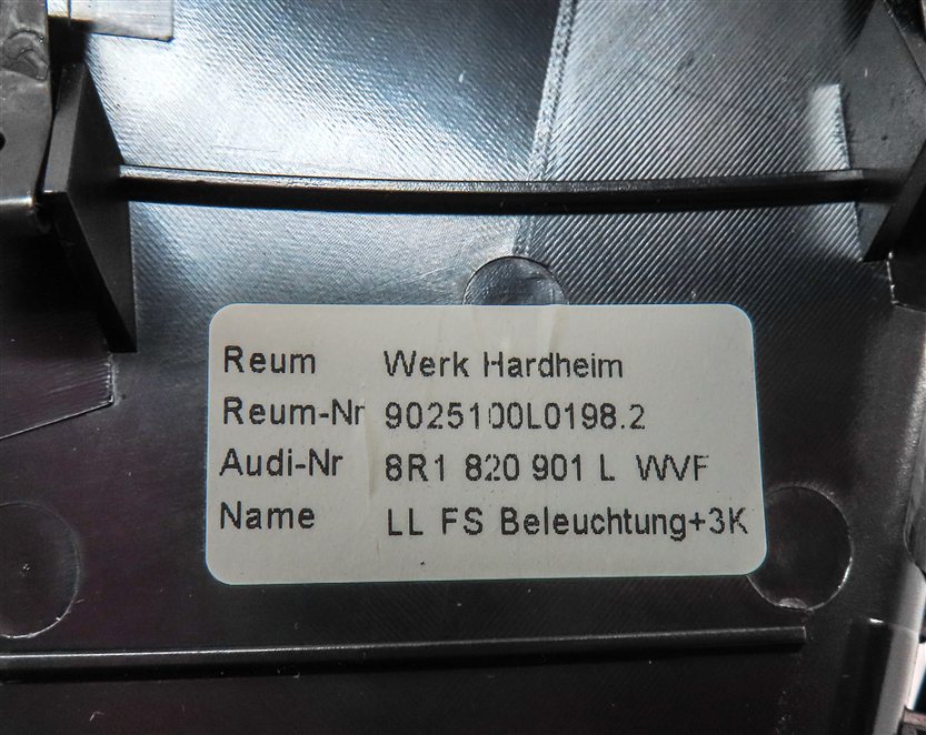 Thumbnail 6: 2014 AUDI Q5 (B8 8R) FRONT LEFT DRIVER DASH HEAT AIR AC HVAC VENT (BLACK)