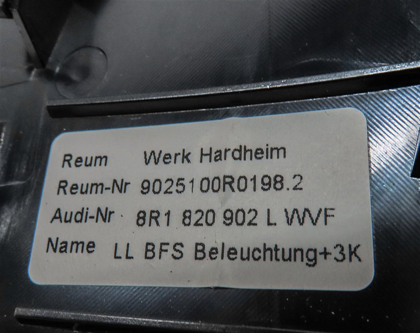 Thumbnail 6: 2014 AUDI Q5 (B8 8R) FRONT RIGHT PASSENGER DASH HEAT AIR AC HVAC VENT (BLACK)