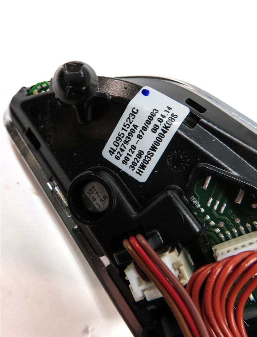 Thumbnail 7: 14 AUDI Q5 (B8 8R) STEERING WHEEL MODE AUDIO SWITCH BUTTON SET/2 w/TRIM (BLACK)