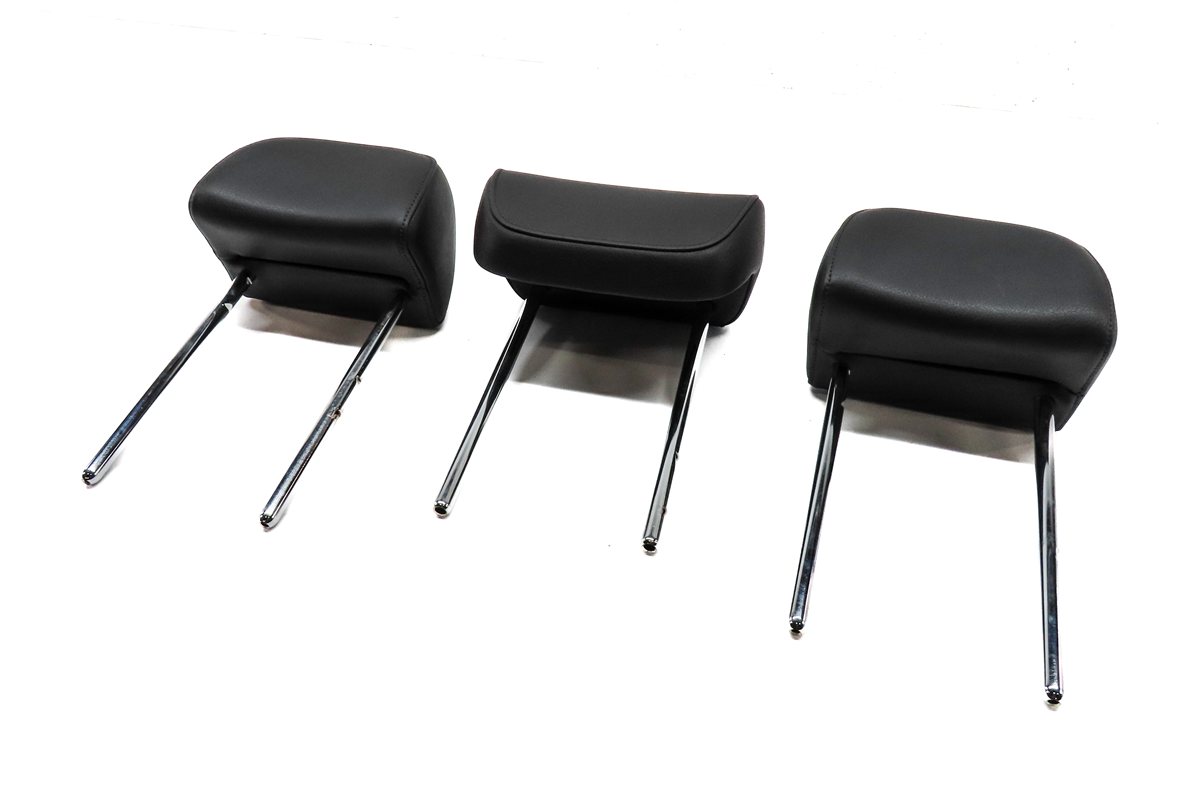AUDI 11-17 Q5 14-17 SQ5 (B8) REAR LEFT RIGHT CENTER HEADREST SET3 (BLACK)