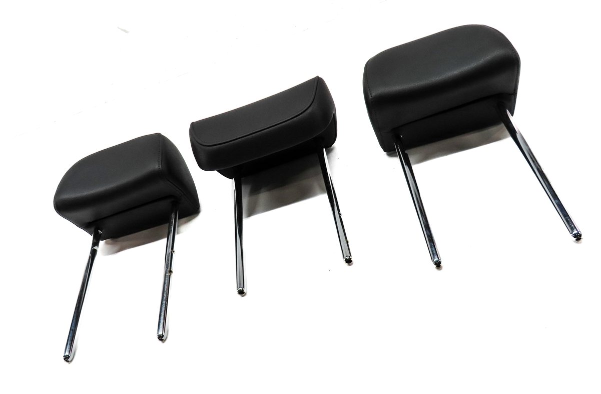 Thumbnail 3: AUDI 11-17 Q5 14-17 SQ5 (B8) REAR LEFT RIGHT CENTER HEADREST SET3 (BLACK)