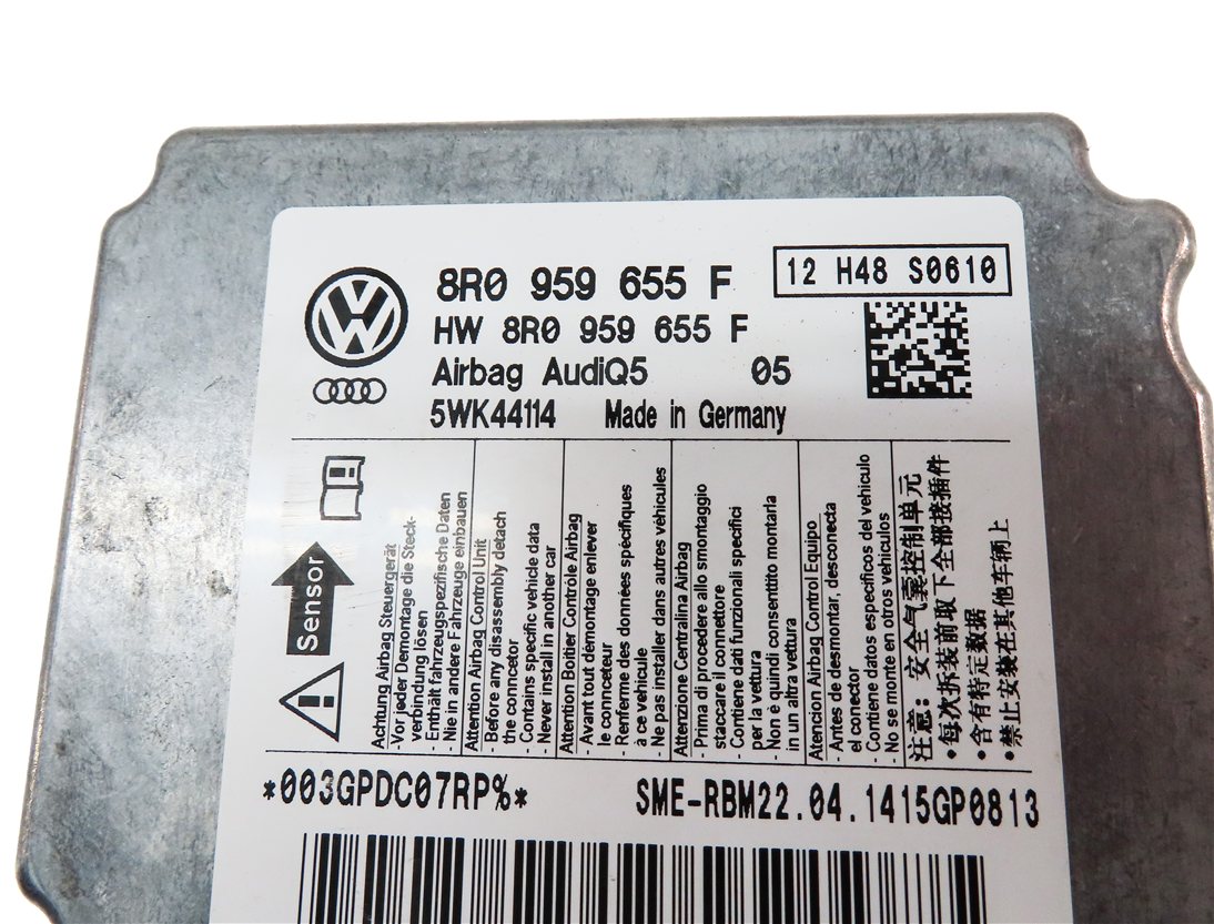 Thumbnail 4: 2013-2014 AUDI Q5 SQ5 (B8 8R) SRS BAG RESTRAINT CONTROL MODULE COMPUTER