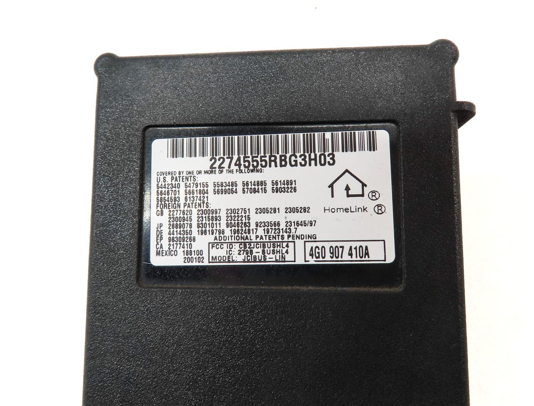 Thumbnail 6: 12-18 AUDI A4 S4 A6 S6 A7 Q5 (C7 B8 8K 8R) HOMELINK GARAGE DOOR OPENER MODULE