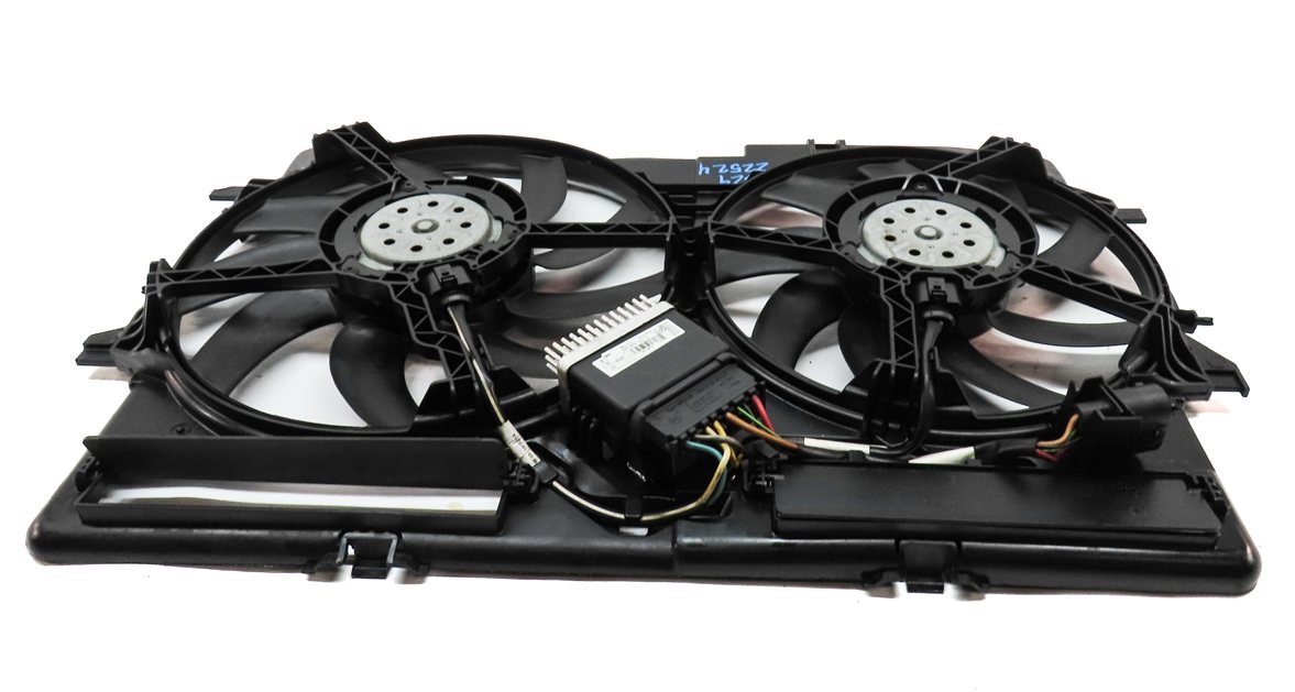 Thumbnail 5: 09-17 AUDI A4 A5 Q5 S4 (B8 8T 8R) 2.0L 3.0L 3.2L RADIATOR COOLING FAN w/ SHROUD