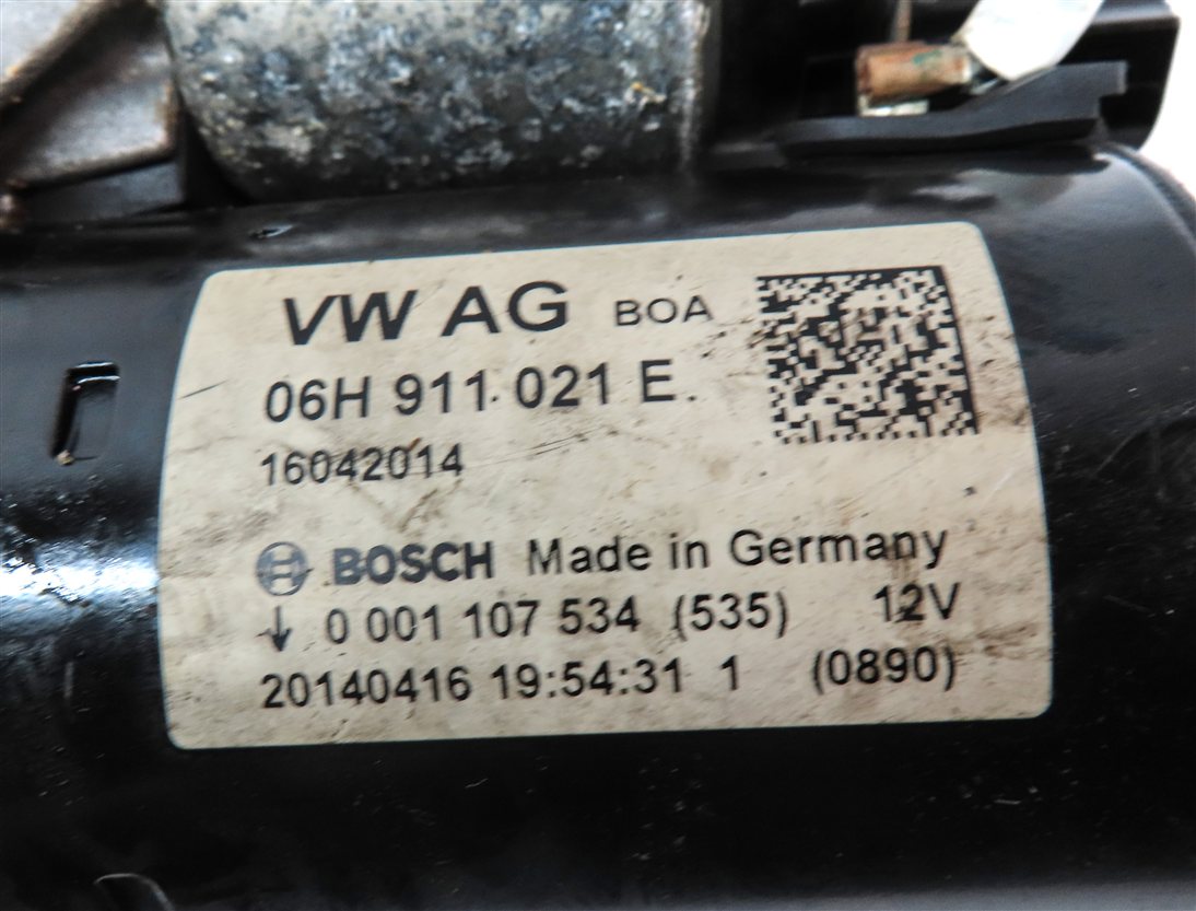 Thumbnail 7: 2009-2017 AUDI A4 A5 A6 Q5 (B8 8K 8T 8R C7) 2.0L TURBO ENGINE STARTER MOTOR