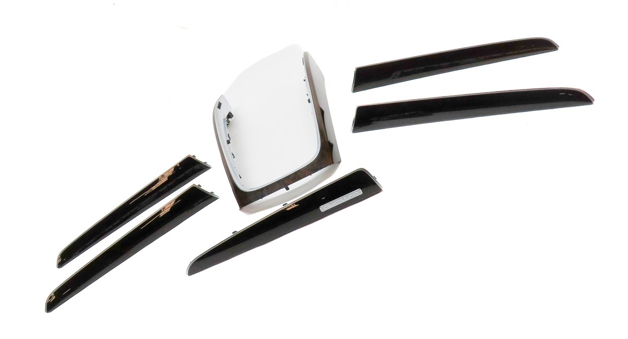 Thumbnail 3: 2014 AUDI Q5 (B8 8R) INTERIOR FRONT REAR DOOR DASH CONSOLE TRIM SET/6 (WALNUT)