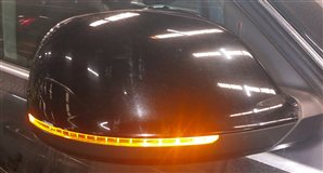 Thumbnail 10: 09-14 AUDI Q5 (8R) RIGHT P-FOLD HEAT AUTODIM MEMORY DOOR MIRROR w/ LIGHT (BLACK)