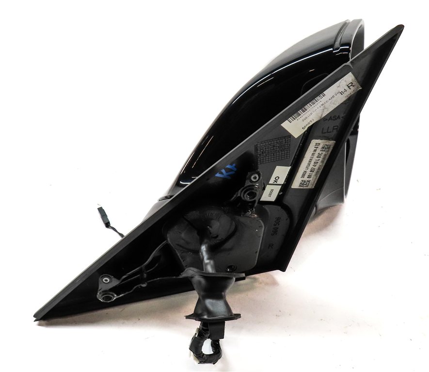 Thumbnail 4: 09-14 AUDI Q5 (8R) RIGHT P-FOLD HEAT AUTODIM MEMORY DOOR MIRROR w/ LIGHT (BLACK)