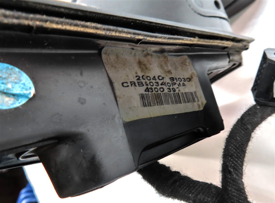Thumbnail 8: 05-09 RANGE ROVER SPORT LR3 (L320 L322) LEFT DRIVER HEATED DOOR MIRROR (BLACK)