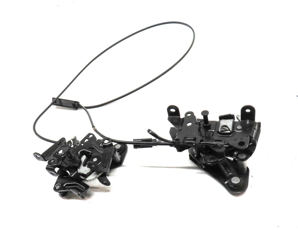 Thumbnail 2: 11 BMW 535XiGT (F07) FRONT HOOD BONNET LID LEFT & RIGHT LOCK LATCH SET/2 w/CABLE