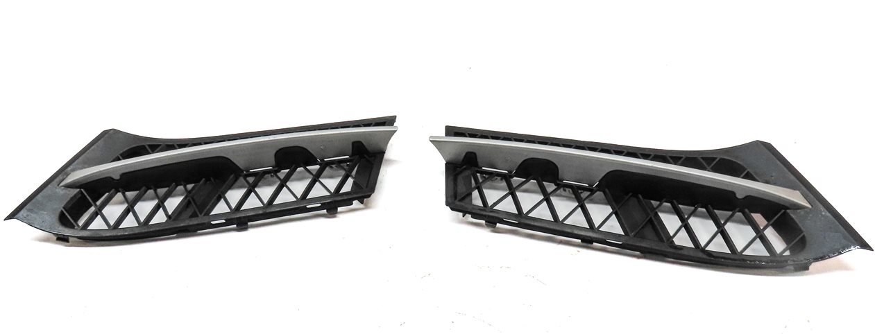 Thumbnail 4: 2010-2013 BMW 535iGT 550iGT (F07) FRONT LEFT & RIGHT BUMPER GRILLE TRIM SET-2