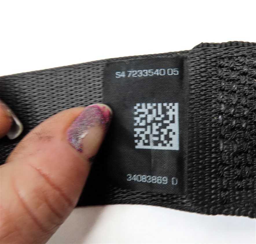 Thumbnail 5: 2011 BMW 535XiGT (F07) REAR RIGHT SEAT SEATBELT RETRACTOR (BLACK)