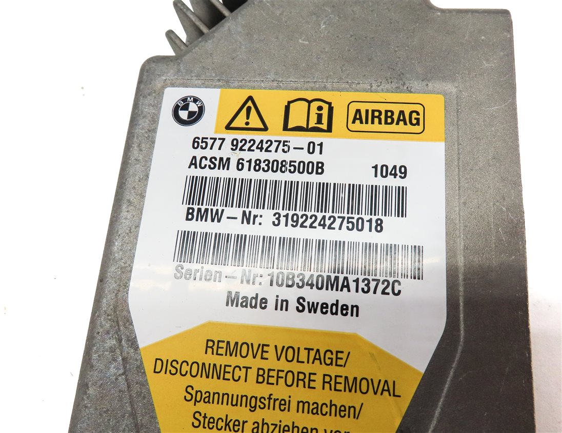 Thumbnail 4: 09-13 BMW 535iGT 550iGT 740i 750i 760i B7 (F01 F07 F10) SRS BAG CONTROL MODULE