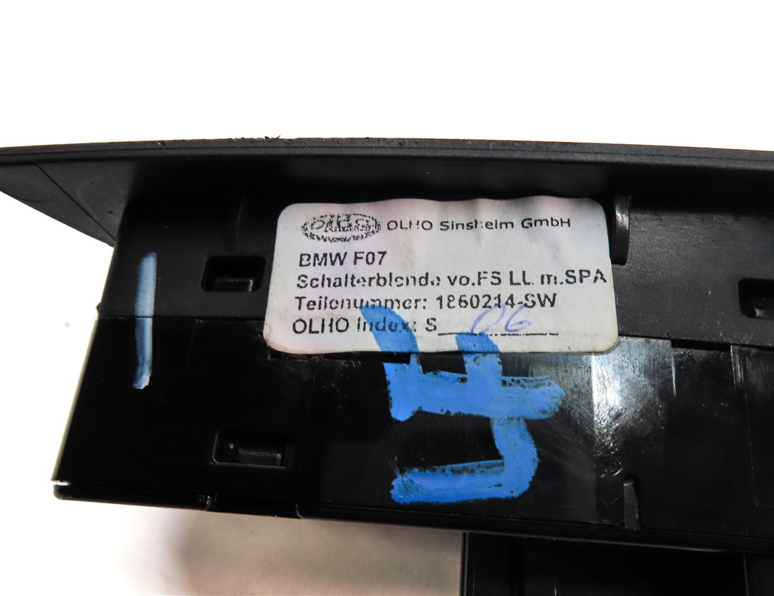 Thumbnail 7: 10-19 BMW 528i 535i 550i 650i M5 M6 X3 (F10 F12 F25) DRIVER P-FOLD WINDOW SWITCH