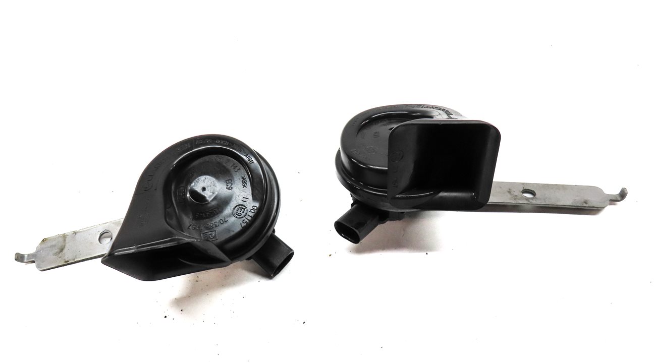 Thumbnail 3: 2010-2014 BMW X5 X6 (E70 E71) HIGH & LOW TONE SAFETY HORN SET-2