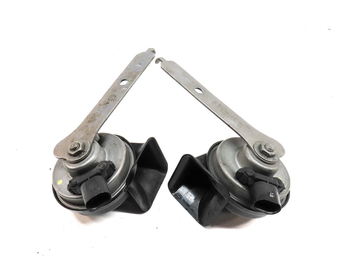 Thumbnail 4: 2010-2014 BMW X5 X6 (E70 E71) HIGH & LOW TONE SAFETY HORN SET-2