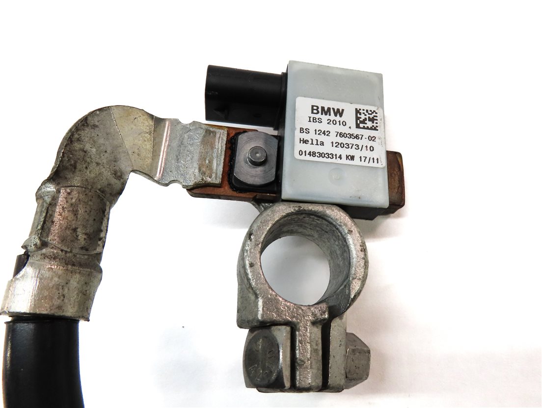 Thumbnail 5: 2012 BMW X5 (E70) NEGATIVE BATTERY CABLE w/ INTELLIGENT BATTERY IBS MODULE