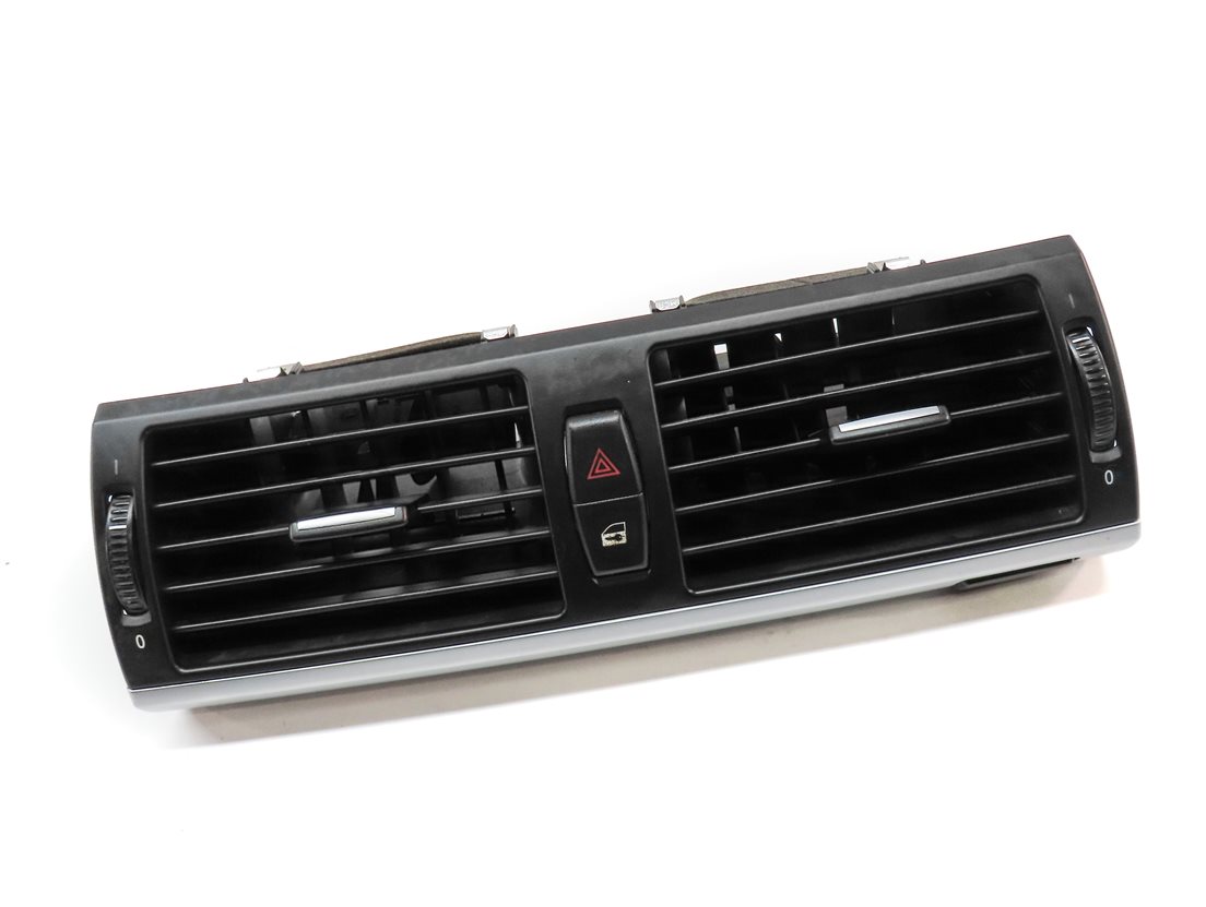 Thumbnail 3: 2012 BMW X5 (E70) FRONT CENTER DASH HVAC A/C HEATER AIR VENT (BLACK) w/ HAZARD
