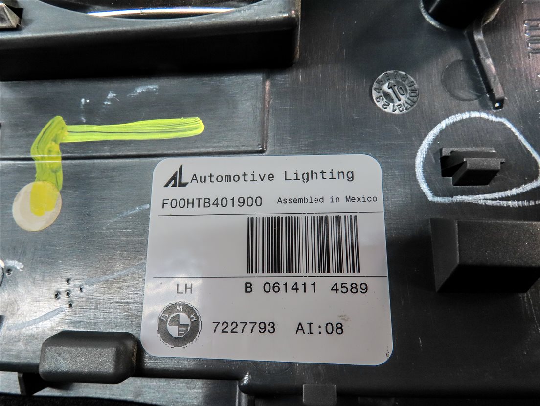 Thumbnail 6: 11-13 BMW X5 X5M (E70) LEFT DRIVER INNER TAILLIGHT LIGHT LAMP (INCANDESCENT)