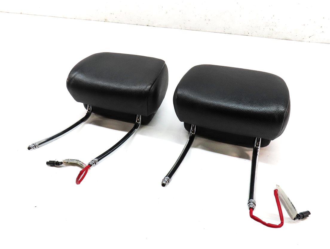 Thumbnail 1: 11-13 BMW X5 X6 E70 E71 FRONT LEFT DRIVER RIGHT PASSENGER SEAT HEADREST (BLACK)