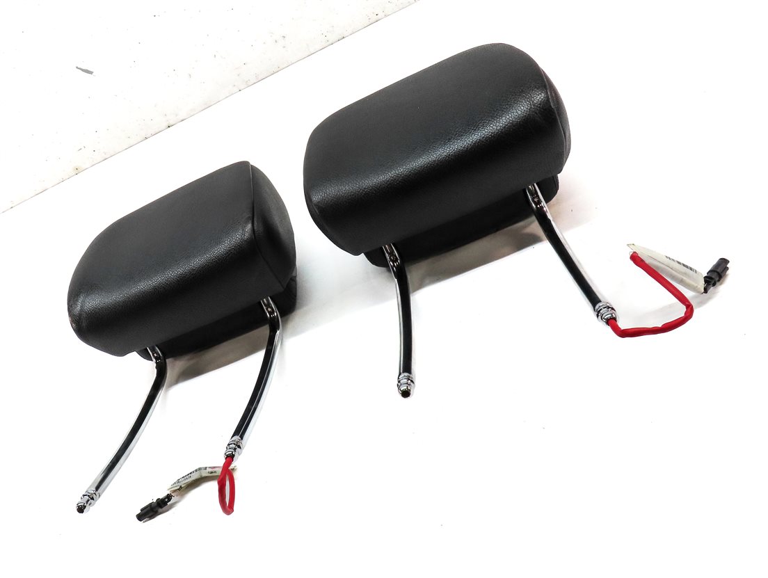 Thumbnail 3: 11-13 BMW X5 X6 E70 E71 FRONT LEFT DRIVER RIGHT PASSENGER SEAT HEADREST (BLACK)