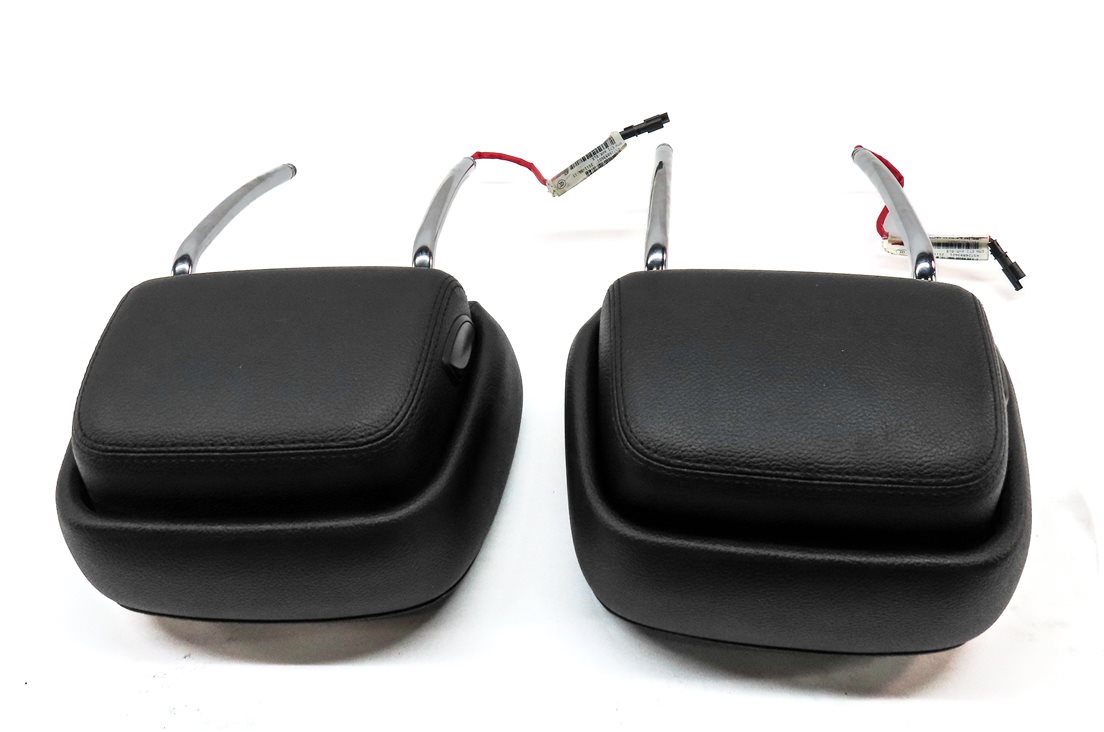 Thumbnail 5: 11-13 BMW X5 X6 E70 E71 FRONT LEFT DRIVER RIGHT PASSENGER SEAT HEADREST (BLACK)