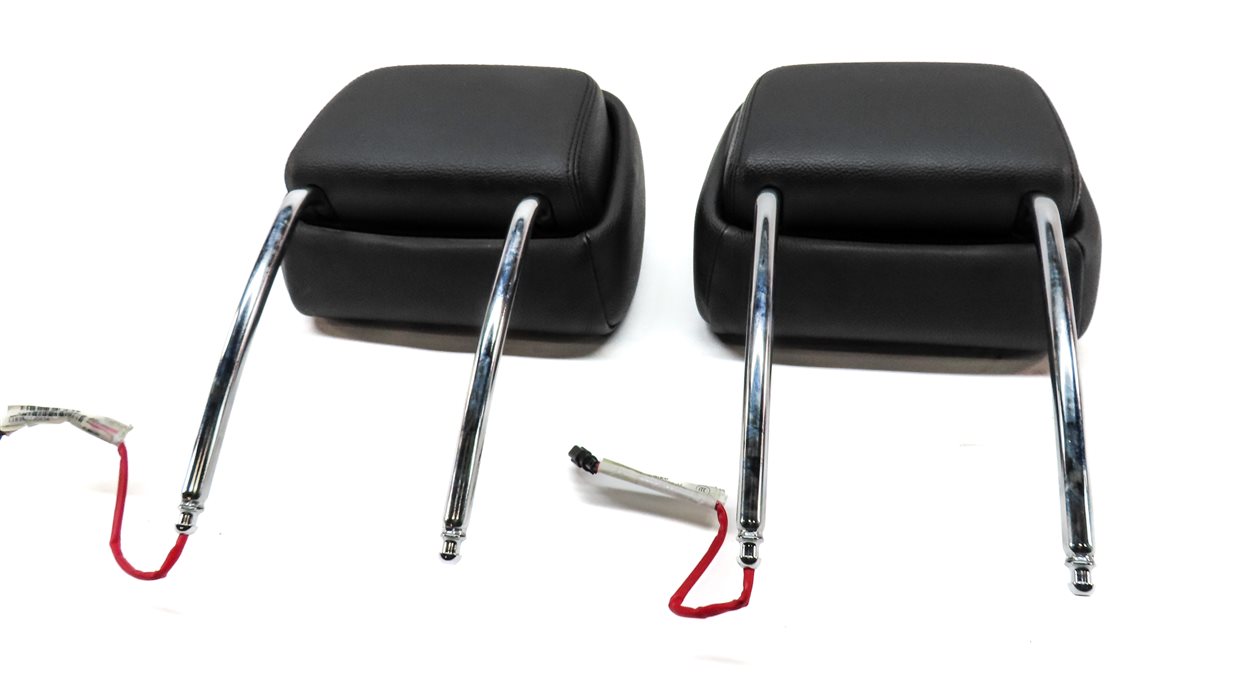 Thumbnail 6: 11-13 BMW X5 X6 E70 E71 FRONT LEFT DRIVER RIGHT PASSENGER SEAT HEADREST (BLACK)
