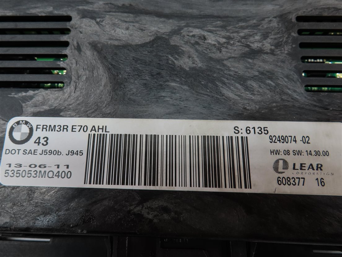 Thumbnail 4: 07-14 BMW X5 X5M X6 X6M (E70 E71) FRM3 FRM III AHL BCM BODY LIGHT CONTROL MODULE