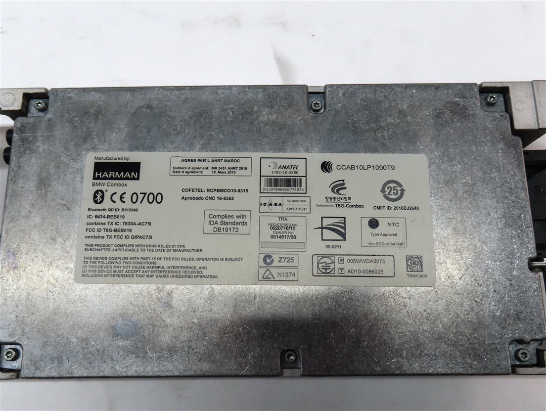 Thumbnail 4: 10-14 BMW 335i X5 X6 (E70 E71 E90) BLUETOOTH TELEMATICS COMBOX CONTROL MODULE