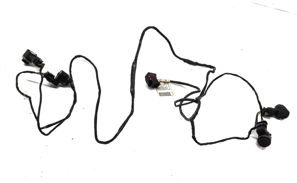 Thumbnail 1: 2012 BMW X5 E70 FRONT PARK ASSIST PDC SENSOR SET4 (BLACK) w/ WIRE WIRING HARNESS