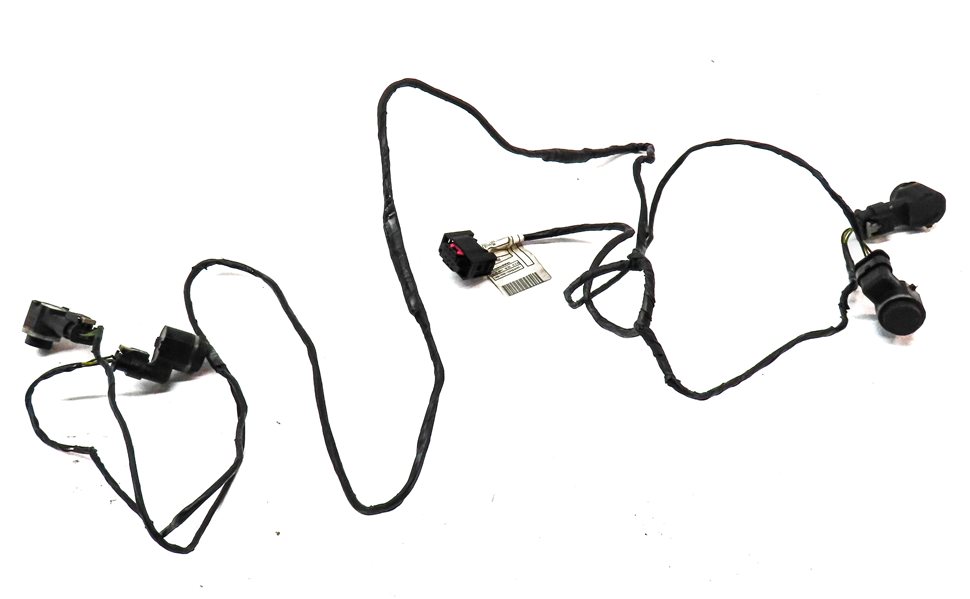 Thumbnail 2: 2012 BMW X5 E70 FRONT PARK ASSIST PDC SENSOR SET4 (BLACK) w/ WIRE WIRING HARNESS