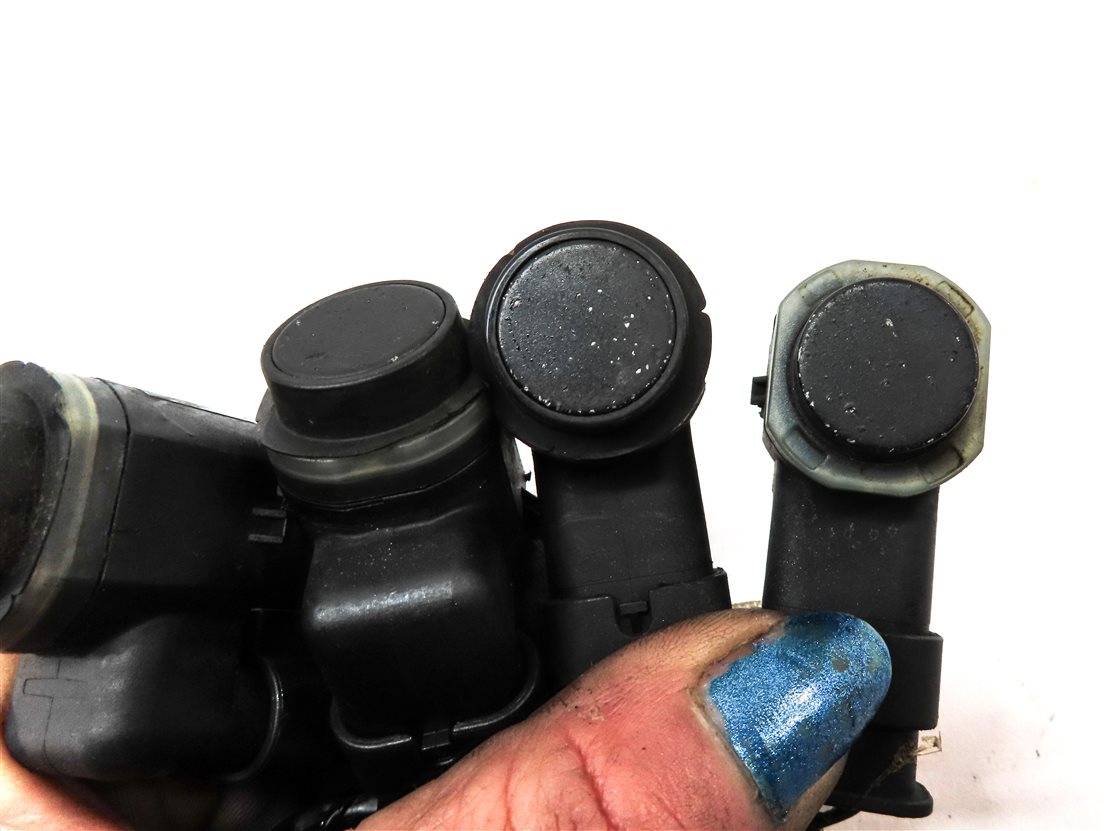Thumbnail 6: 2012 BMW X5 E70 FRONT PARK ASSIST PDC SENSOR SET4 (BLACK) w/ WIRE WIRING HARNESS