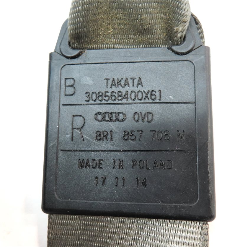 Thumbnail 5: 2009-2017 AUDI Q5 (8R) FRONT RIGHT PASSENGER SEAT SEATBELT RETRACTOR (BEIGE)