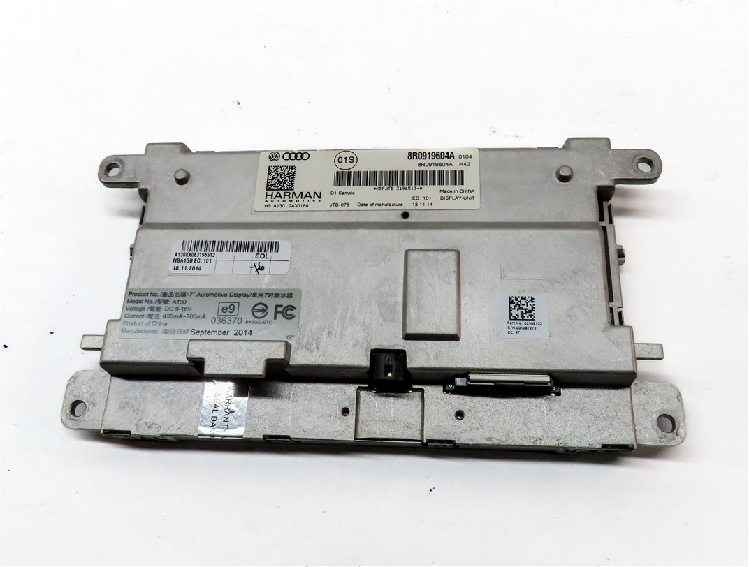 Thumbnail 6: 2013-2017 AUDI A5 S5 Q5 Q7 (4L B8 8T 8R) GPS NAVIGATION MEDIA DISPLAY SCREEN 7"
