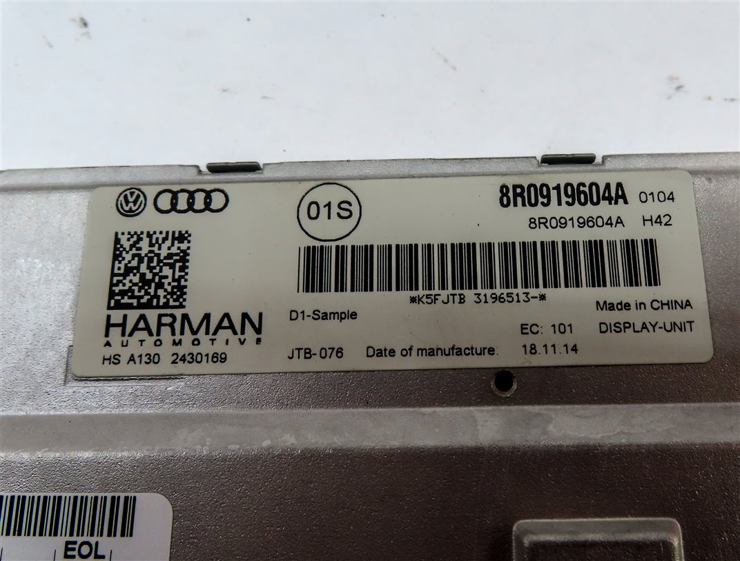 Thumbnail 7: 2013-2017 AUDI A5 S5 Q5 Q7 (4L B8 8T 8R) GPS NAVIGATION MEDIA DISPLAY SCREEN 7"