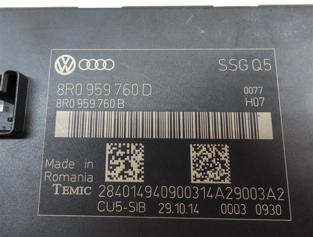 Thumbnail 4: 2009-2017 AUDI Q5 (8R) FRONT LEFT DRIVER MEMORY SEAT CONTROL MODULE COMPUTER
