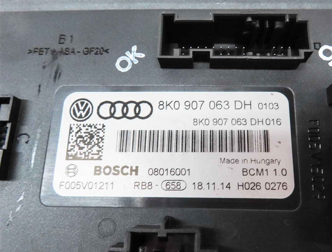 Thumbnail 4: 2013-2017 AUDI Q5 SQ5 (B8 8R) ONBOARD POWER SUPPLY BODY CONTROL MODULE (BCM1)