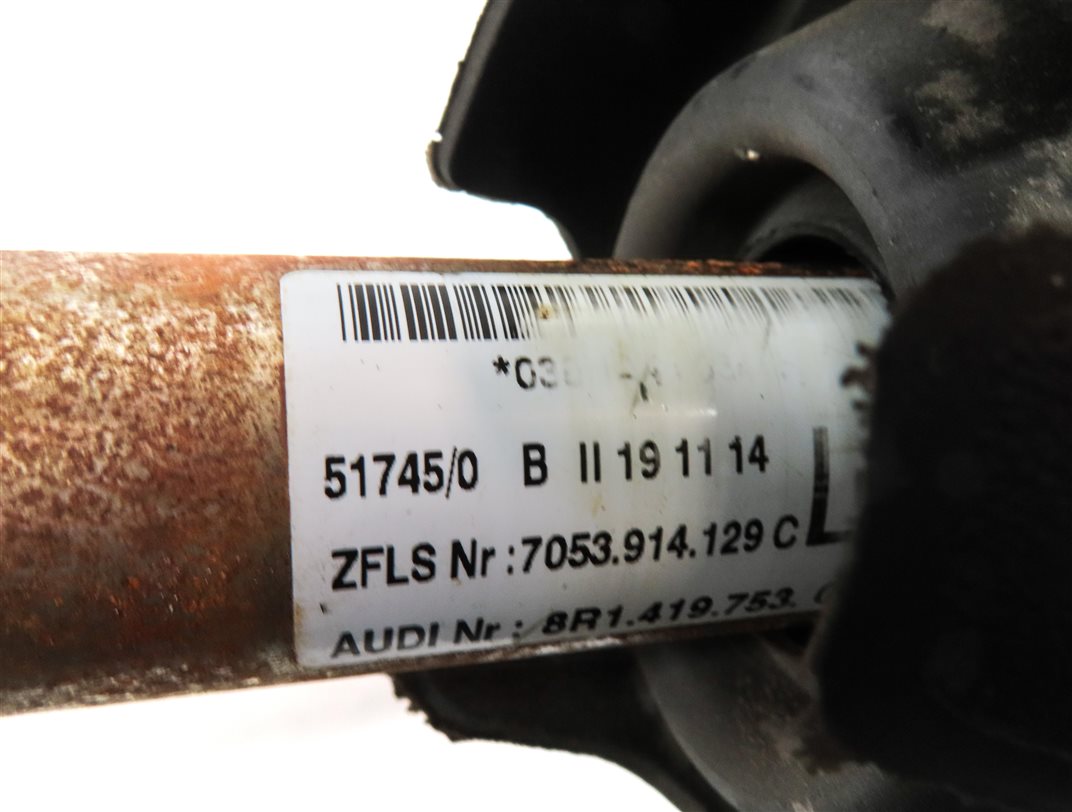 Thumbnail 6: 13-17 AUDI Q5 SQ5 B8 8R FRONT LEFT STEERING COLUMN U JOINT SHAFT w/ COUPLER