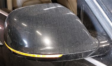 Thumbnail 2: 15-17 AUDI Q5 SQ5 (B8 8R) RIGHT PFOLD AUTODIM BLIND SPOT DOOR MIRROR (BLACK)
