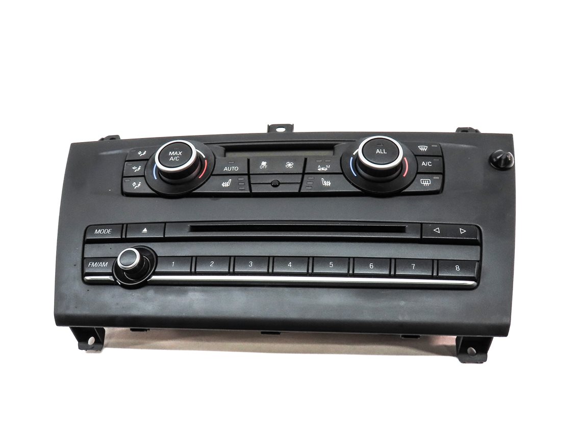 Thumbnail 3: 11-14 BMW X3 (F25) FRONT HEATER A/C TEMPERATURE CLIMATE w/ RADIO CONTROL & TRIM