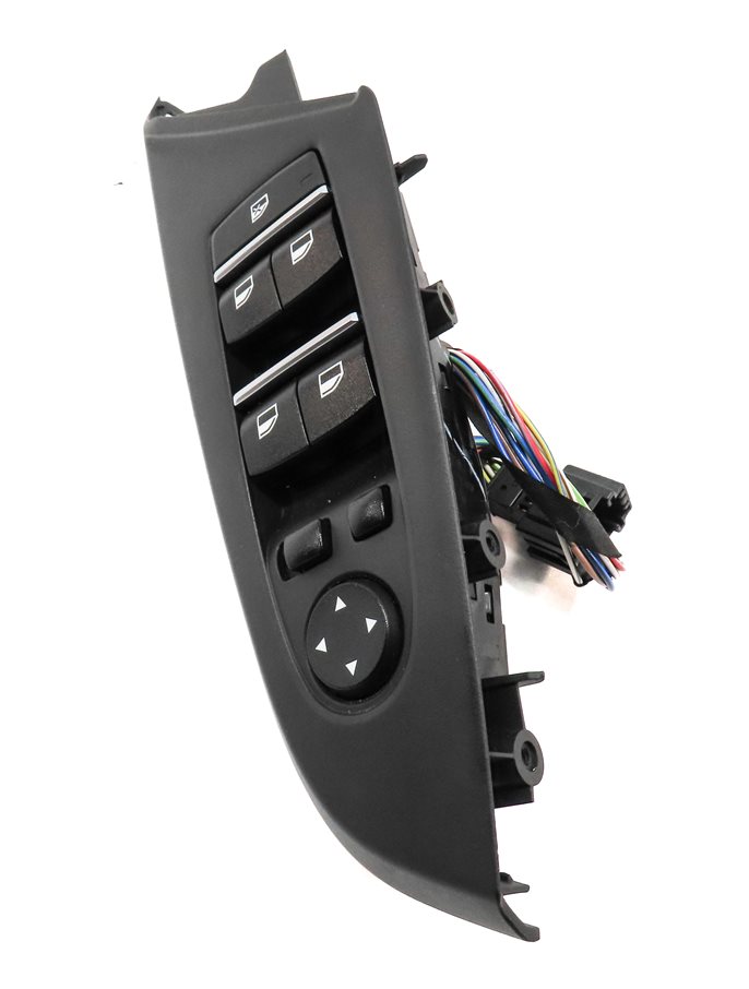 Thumbnail 4: 2014 BMW X3 (F25) FRONT LEFT DRIVER DOOR P-FOLD WINDOW SWITCH w/ TRIM (BLACK)