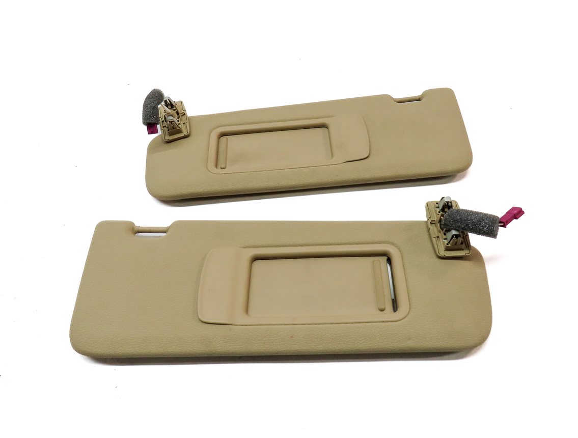 Thumbnail 2: 2011-2018 BMW X3 X4 (F25 F26) FRONT LEFT & RIGHT SUNVISOR SHADE SET (Beige)