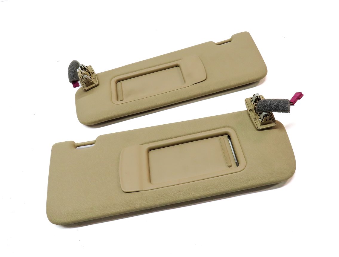 Thumbnail 3: 2011-2018 BMW X3 X4 (F25 F26) FRONT LEFT & RIGHT SUNVISOR SHADE SET (Beige)