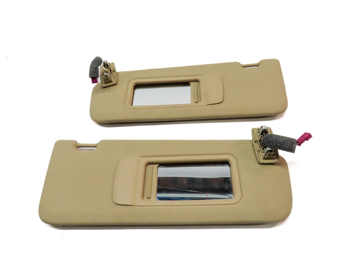 Thumbnail 4: 2011-2018 BMW X3 X4 (F25 F26) FRONT LEFT & RIGHT SUNVISOR SHADE SET (Beige)