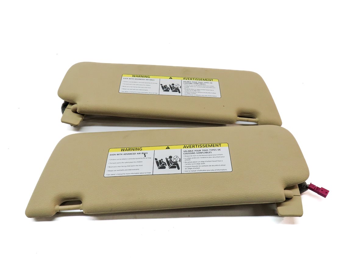 Thumbnail 5: 2011-2018 BMW X3 X4 (F25 F26) FRONT LEFT & RIGHT SUNVISOR SHADE SET (Beige)