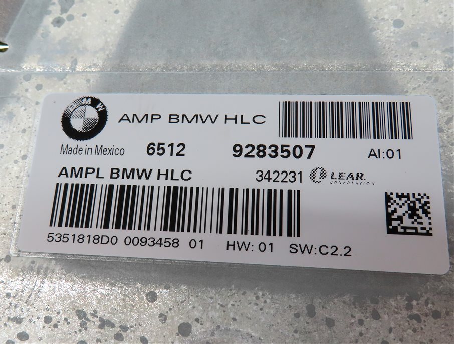 Thumbnail 5: 2011-2014 BMW X3 (F25) RADIO STEREO HiFi AUDIO AMP AMPLIFIER (LEAR)
